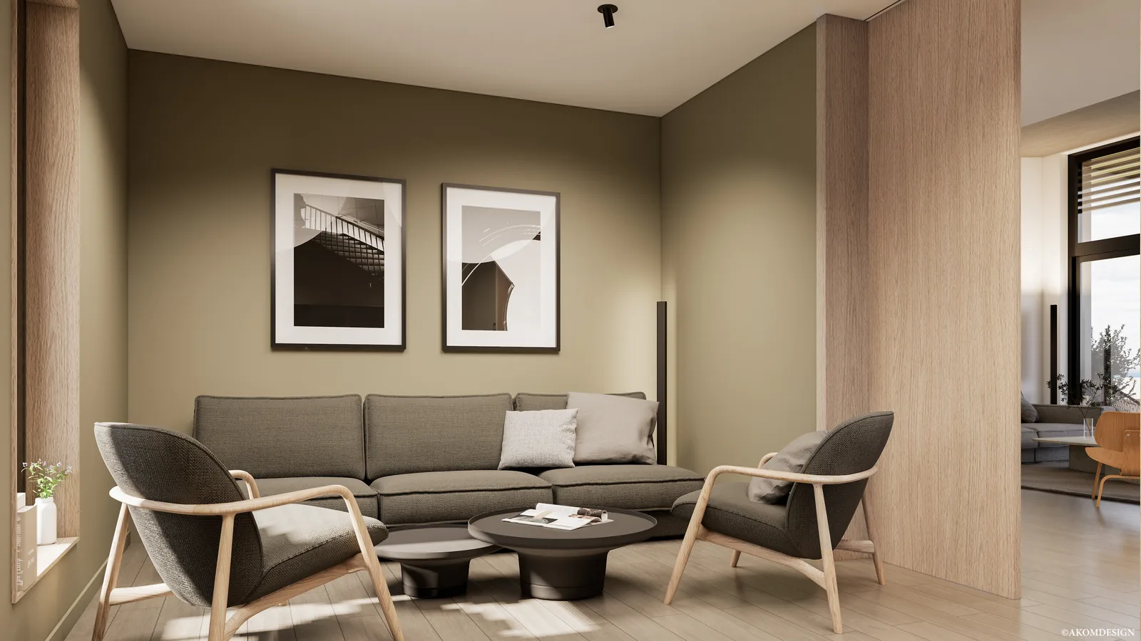 Une maison entre bois et sauge — Espace télévision · Vue 3