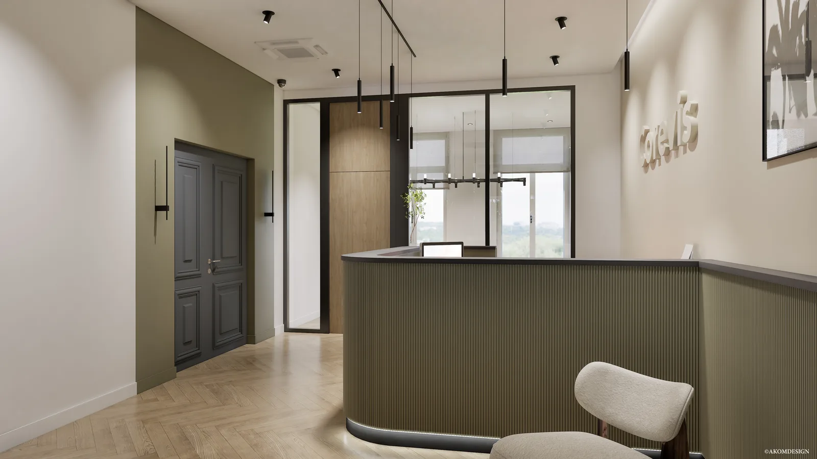 Accueil de bureaux en 3D, conception IN SITU — Caroline Wanecq