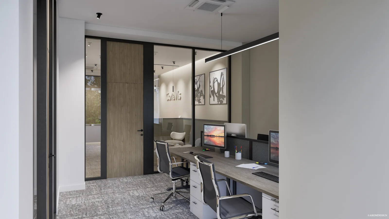 Des bureaux qui accueillent — Circulation vers l’accueil · Vue 8